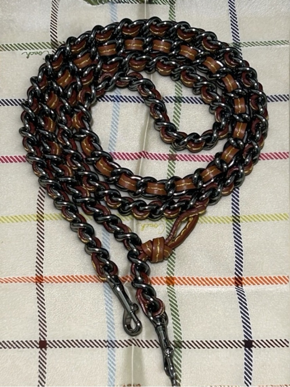 COACH 1941 Dinky Chain Strap in Gunmetal (mirrored) - Picture 4 of 6
